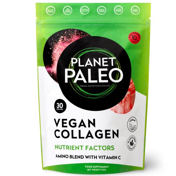 Φόρμουλα κολλαγόνου σε σκόνη Vegan με φράουλα Biozita