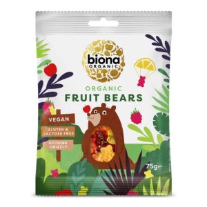 ΖΕΛΕΔΑΚΙΑ ΦΡΟΥΤΩΝ FRUIT BEARS 75ΓΡ BIONA BIO