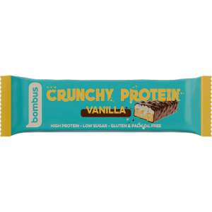 ΜΠΑΡΑ ΠΡΩΤΕΙΝΗΣ CRUNCHY ΜΕ ΒΑΝΙΛΙΑ 50ΓΡ 5 ΤΕΜΑΧΙΩΝ BOMBUS