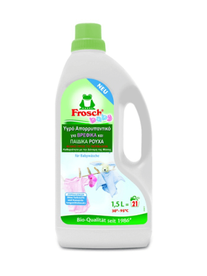 ΥΓΡΟ ΑΠΟΡΡΥΠΑΝΤΙΚΟ ΡΟΥΧΩΝ ΓΙΑ ΠΑΙΔΙΚΑ ΡΟΥΧΑ BABY 21 ΠΛΥΣΕΙΣ 1,5 ΛΙΤΡΑ FROSCH