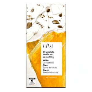 ΣΟΚΟΛΑΤΑ ΛΕΥΚΗ STRACCIATELLA 5 ΤΕΜΑΧΙΩΝ 80ΓΡ VIVANI BIO