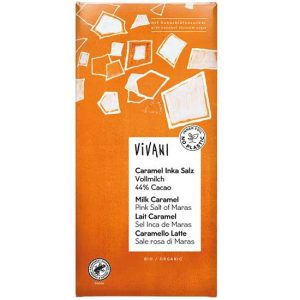 ΣΟΚΟΛΑΤΑ ΓΑΛΑΚΤΟΣ ΜΕ ΚΑΡΑΜΕΛΑ & ΡΟΖ ΑΛΑΤΙ INCA 5 ΤΕΜΑΧΙΩΝ 80ΓΡ VIVANI BIO