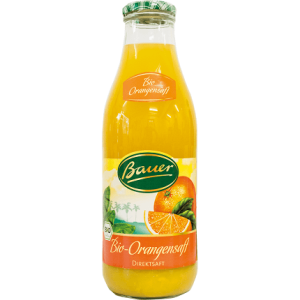 ΧΥΜΟΣ ΠΟΡΤΟΚΑΛΙ ΒΙΟ 980ML BAUER